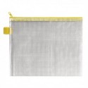 BDS Mesh Zip Bag 255x205mm Yellow Pk5