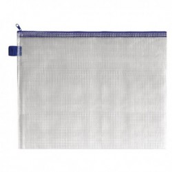 BDS Mesh Zip Bag 360x275mm Blue Pk5
