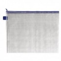 BDS Mesh Zip Bag 360x275mm Blue Pk5