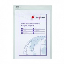 Snopake Polyfile Wallet A4 Clear Pk5