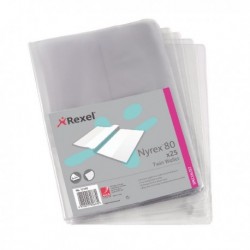Rexel Nyrex Twin Wallet A4 Clear Pk25