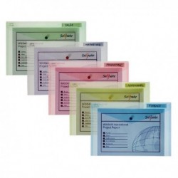 Snopake Polyfile Classic Fs Asstd Pk5