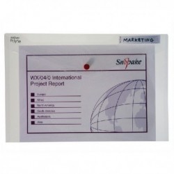Snopake Polyfile Classic Fs Clear Pk5