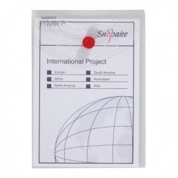 Snopake Polyfile Wallet A6 Clear Pk5