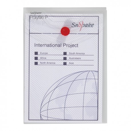 Snopake Polyfile Wallet A6 Clear Pk5