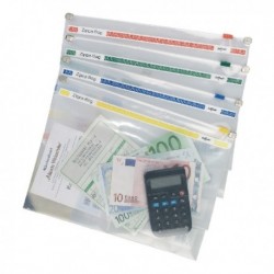 Snopake Zippa-Bag 250x180mm Astd Pk25