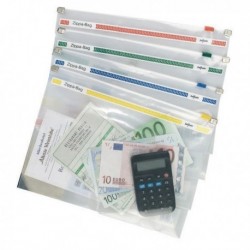 Snopake Zippa-Bag 355x235mm Astd Pk25