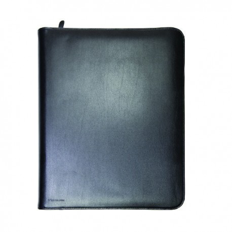 Monolith Zip Leather Ring Binder A4 Blck