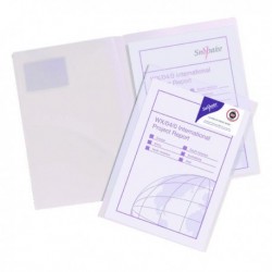 Snopake TwinFile A4 Clear Pk5