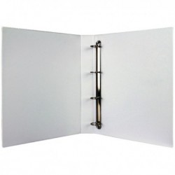 White 25mm Pres 4D-Ring Binder Pk10