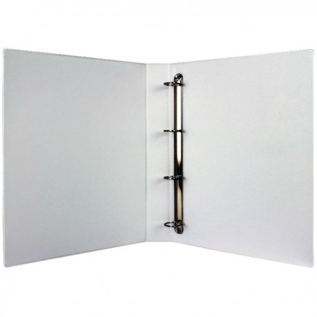 White 25mm Pres 4D-Ring Binder Pk10
