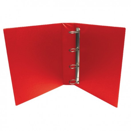 Red 25mm Pres 4D-Ring Binder Pk10