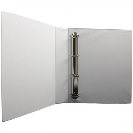 White 40mm Pres 4D-Ring Binder Pk10