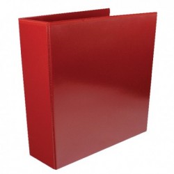 Red 65mm Pres 4D-Ring Binder Pk10
