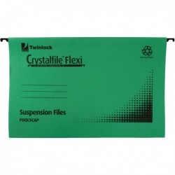 Rexel Crystalfile Flexi FS Green Pk50