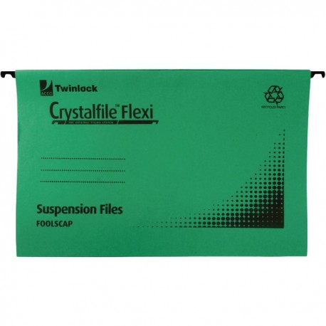 Rexel Crystalfile Flexi FS Green Pk50
