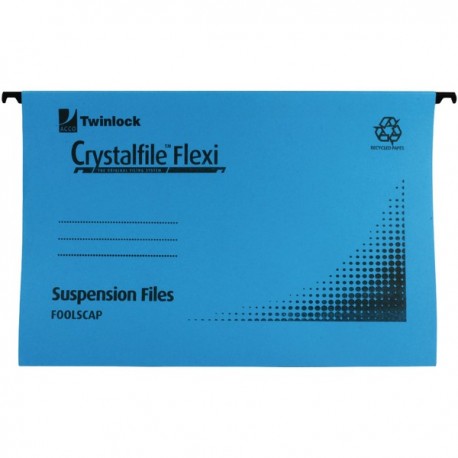 Rexel Crystalfile Flexi FS Blue Pk50