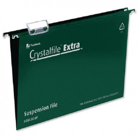 Rexel Crystalfile Ex Suspsn File Grn P25
