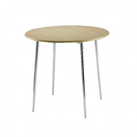 FF Arista Bch Chrome Round Bistro Table
