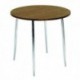 FF Arista Wnt Chrome Round Bistro Table