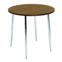 FF Arista Wnt Chrome Round Bistro Table