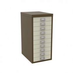 FF Bisley 10Drw Cabinet Cof Crm