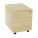 FF Serrion 2 Drawer Mobile Pedestal Oak