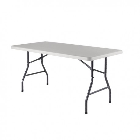 FF Jemini 1520mm Folding Rect Table Whit