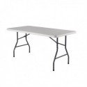 FF Jemini 1520mm Folding Rect Table Whit