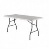 FF Jemini 1520mm Folding Rect Table Whit