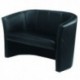 FF Avior Black 2 Seat Vinyl Tub Sofa