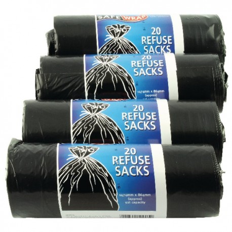 Safewrap Refuse Sack 20 Per Roll Pk4