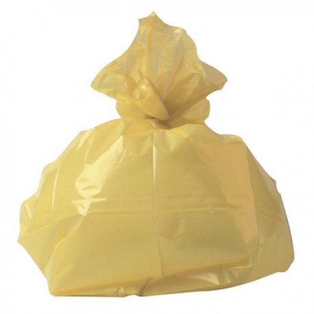 2Work Refuse Sack CHSA 10KG Yllw Pk200