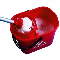 2Work Red 15L Mop Bucket Wringer