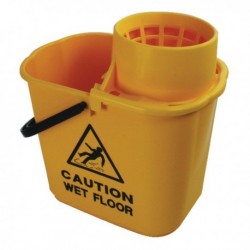 2Work Yllw Plastic Mop Bckt Wringer 15L