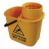 2Work Yllw Plastic Mop Bckt Wringer 15L