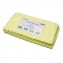 2Work Yellow 400mm Microfibre Cloth Pk10