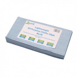 2Work All Purp Cloth 600x300mm Blue Pk50