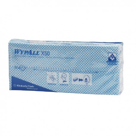 Wypall Blue X50 Cleaning Cloths Pk50