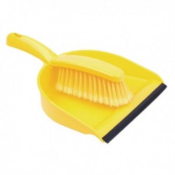Yellow Dustpan and Brush Set 102940YL