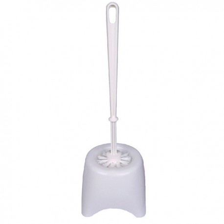 2Work White Toilet Brush and Holder