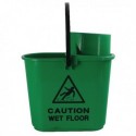 2Work Plastic Grn Mop Bucket Wringer15L
