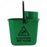 2Work Plastic Grn Mop Bucket Wringer15L
