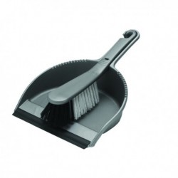 Addis Soft Dustpan Brush Set Metallic