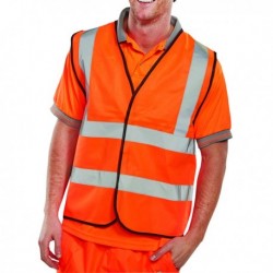 Hi-Viz Vest Orange EN ISO 20471 Med