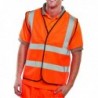 Hi-Viz Vest Orange EN ISO 20471 Med