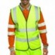 Hi-Viz Vest S/Yellow EN ISO 20471 Lge