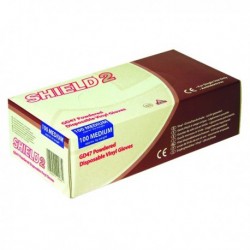 Shield Vinyl Gloves Medium Pk100 GD47