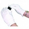 White Knitted Cotton Lge Gloves Pk20