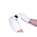 White Knitted Med Cotton Gloves Pk20